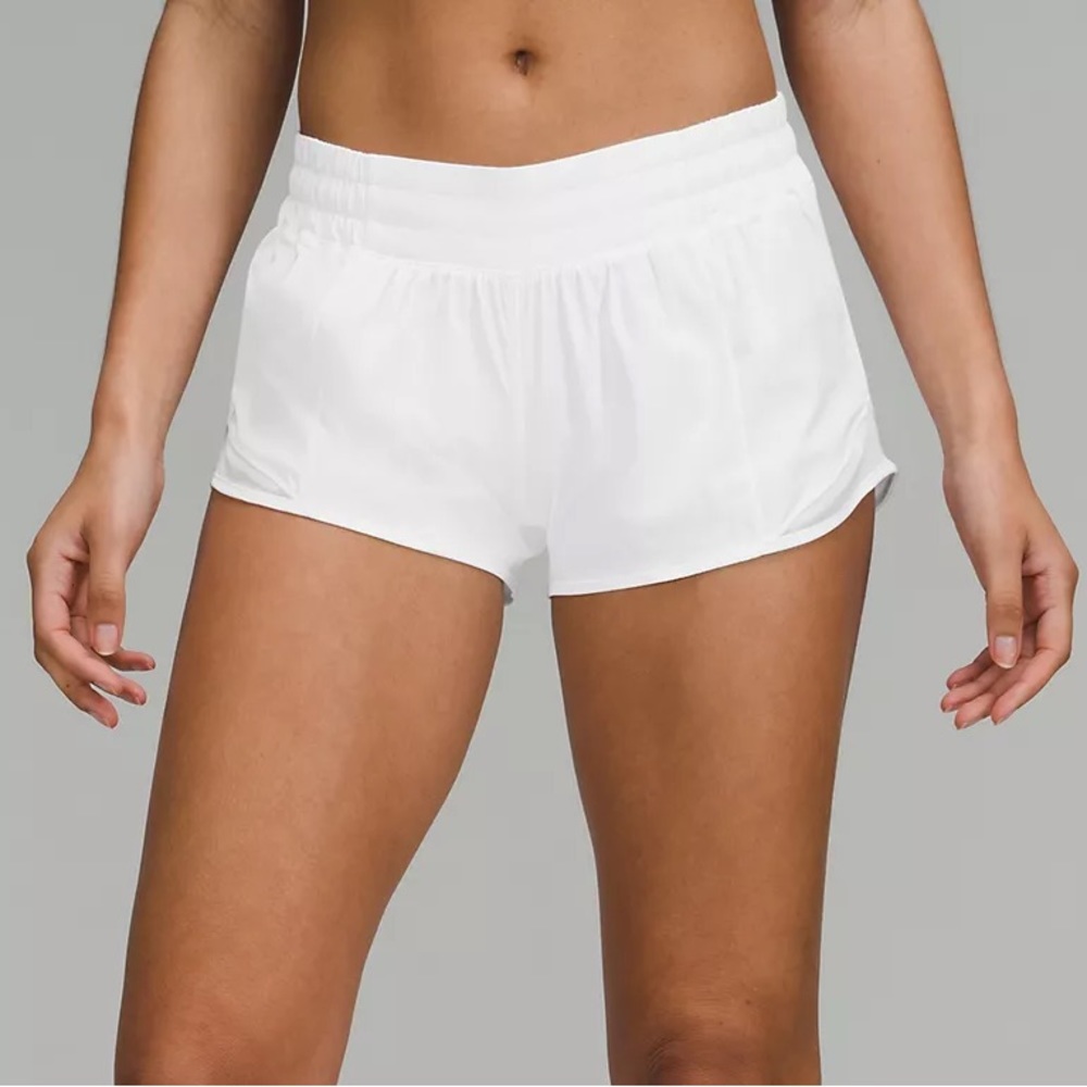 Lululemon white Hotty Hot Shorts